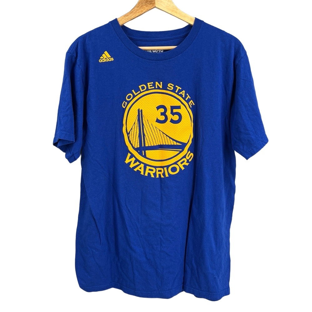 Golden State Warriors Adidas Kevin Durant‎ Blue T-shirt Number 35 Large